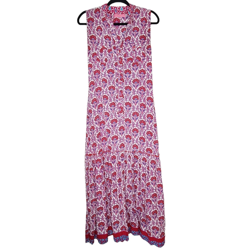 Feather & Find Floral Sleeveless Maxi Dress Small